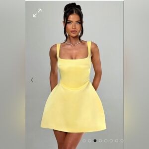 BABYBOO fashion Sofie Mini Dress - Lemon